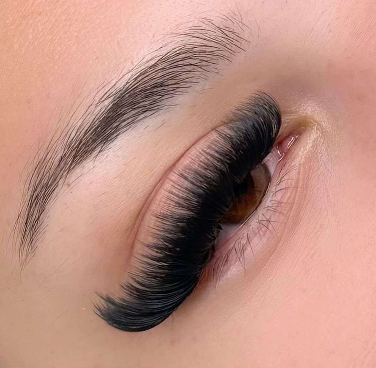 Custom mega volume eyelash extensions by DZGLAMM in San Diego